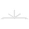 Ekena Millwork Vanguard Architectural Grade PVC Gable Bracket, 108"W x 36"H x 4"D x 4"F, 8/12 Pitch GBP108X36X0404VAN00 - alternate 5